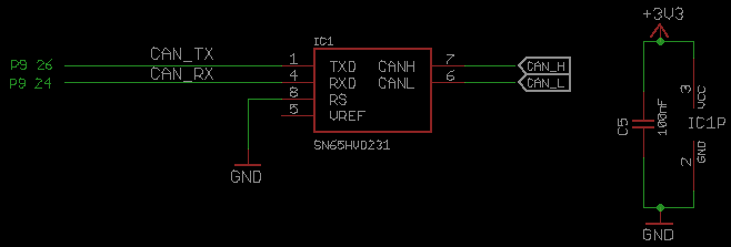 CAN Driver with SN65HVD231